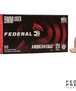 Federal American Eagle 9mm 124gr. FMJ 1000rds