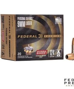 Federal Personal Defense Hydra-Shok 9mm 124gr. JHP 200rds