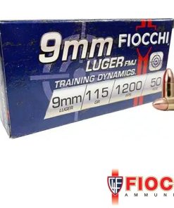 Fiocchi 9mm 115gr. FMJ 1000rds