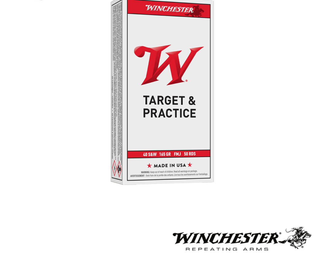 Winchester .40 S&W 165gr. FMJ (50rds & 100rds)