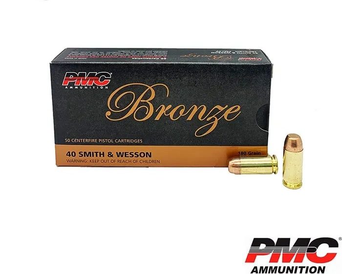 PMC Bronze .40 S&W 180gr. FMJ-FP (50rds & 1000rds)