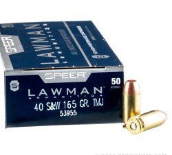 Speer .40 S&W 165gr TMJ (50rds & 1000rds)