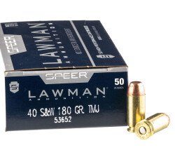 Speer .40 S&W Ammo 180gr TMJ 1000rds