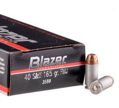 CCI Blazer .40 S&W 165gr TMJ (50rds & 1000rds)