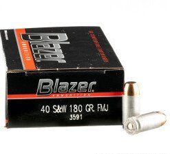 CCI Blazer .40 S&W 180gr FMJ (50rds & 1000rds)