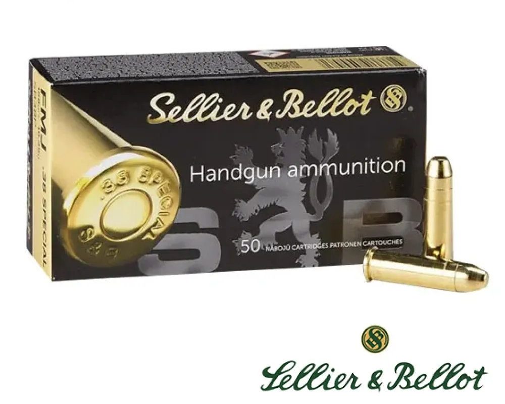 Sellier & Bellot .38 Special 158gr. FMJ (50rds, 500rds & 1000rds)