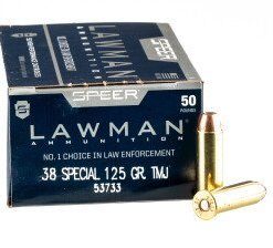 Speer Lawman .38 Spl 125gr TMJ 1000rds