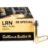 Sellier & Bellot .38 Spl 158gr LRN 1000rds