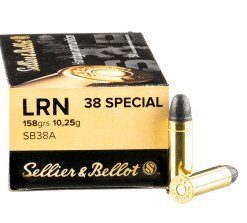 Sellier & Bellot .38 Spl 158gr LRN 1000rds