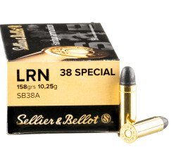 Sellier & Bellot .38 Spl 158gr LRN 1000rds
