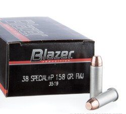Blazer .38 Spl +P 158gr FMJ 50rds