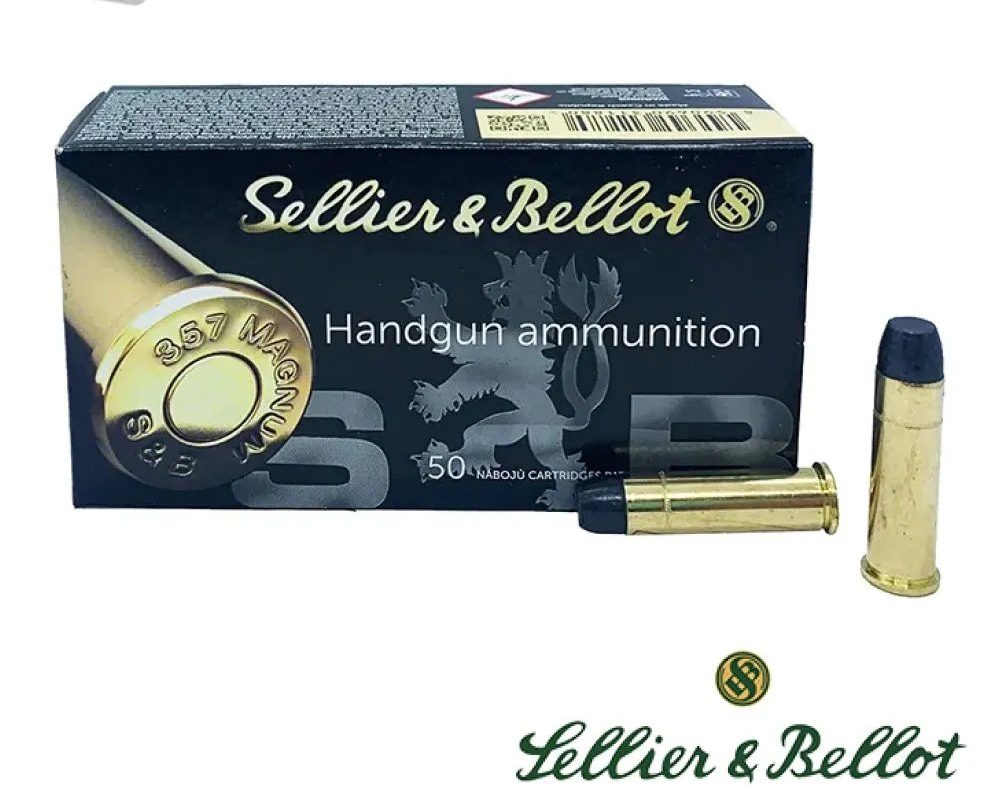Sellier & Bellot .357 Mag 158gr. LFN (50rds & 1000rds)