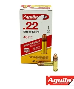 Aguila Super Extra .22LR 40gr. Copper Plated Solid Point 2000rds