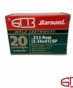 Barnaul .223 Rem 55gr. SP (20rds & 500rds)