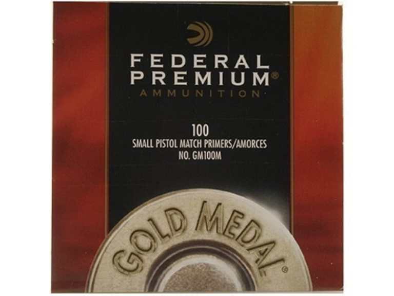 Federal Premium Gold Medal Small Pistol Match Primers #100M Box of 1000