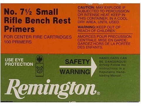 Remington Small Rifle Bench Rest Primers #7-1/2 Box of 1000