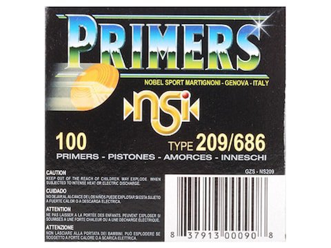NobelSport Primers #209 Shotshell Case of 5000