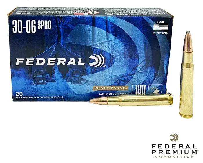 Federal Power-Shok .30-06 Springfield 180gr. JSP (20rds & 200rds)