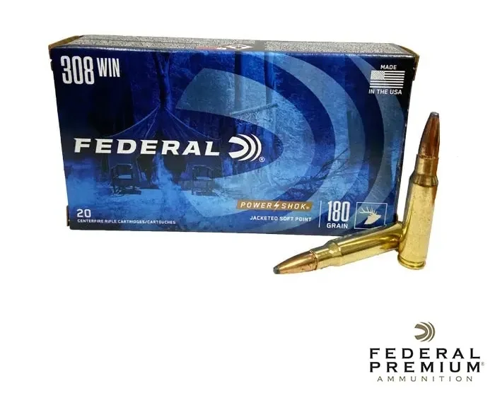 Federal Power-Shok .308 Win 180gr. SP 20rds