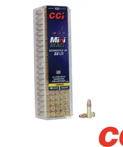CCI Mini-Mag .22LR 40gr. Segmented HP (100rds, 500rds & 5000rds)