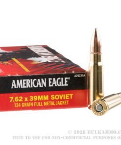 Federal  American Eagle 7.62x39mm 124gr FMJ 500rds