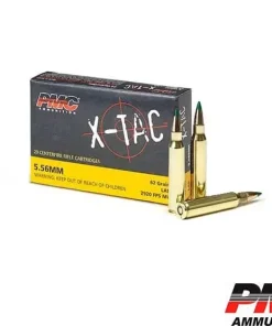 PMC X-Tac 5.56 NATO 62gr. LAP Green-Tip (20rds & 500rds)