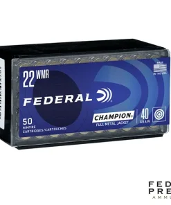 Federal Champion Training .22WMR 40gr. FMJ (50rds & 500rds)