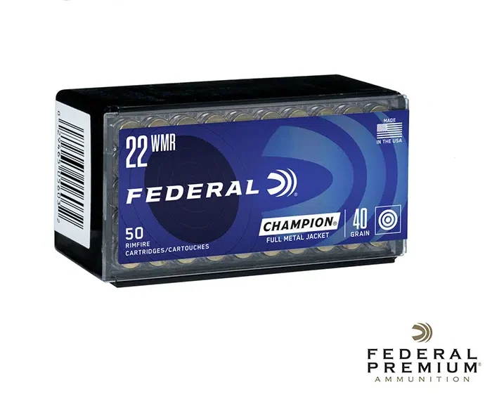Federal Champion Training .22WMR 40gr. FMJ (50rds & 500rds)
