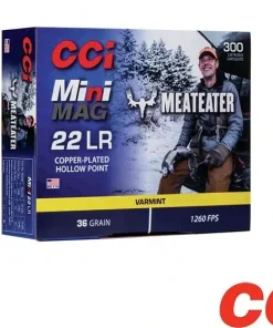 CCI Mini-Mag MeatEater .22LR 36gr. CPHP (300rds & 3000rds)