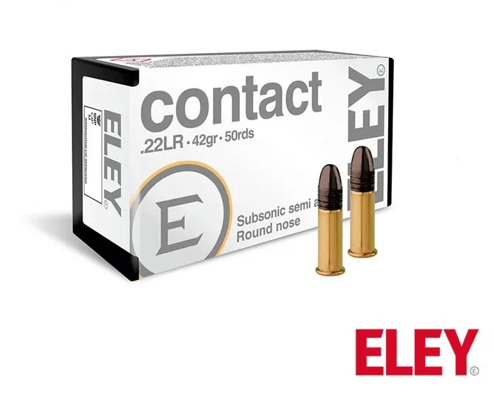 Eley Contact .22LR 42gr. RN (50rds & 500rds)