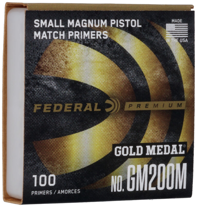 Federal Premium Gold Medal Small Pistol Magnum Match Primers #200M Box of 1000