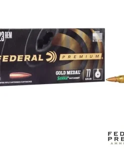 Federal Gold Medal .223 Rem 77gr. BTHP (20rds & 200rds)