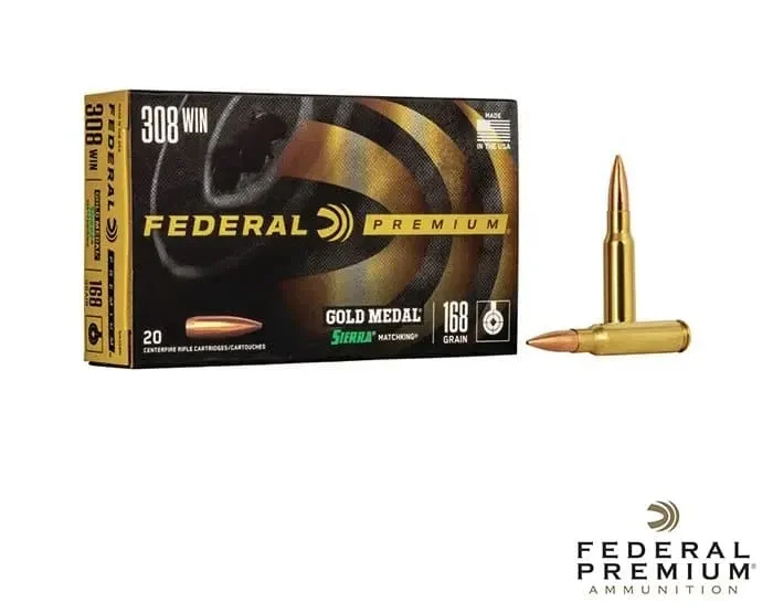 Federal Gold Medal Sierra Match King .308 Win 168gr. BTHP 20rds