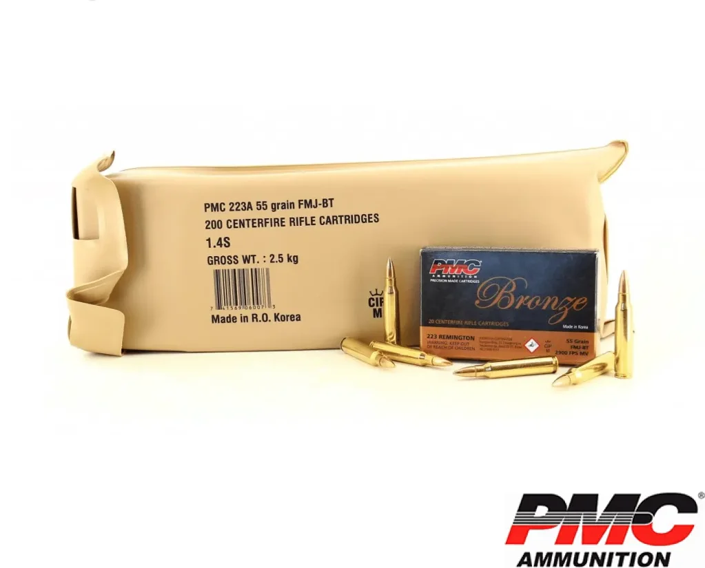 PMC Bronze .223 Rem 55gr. FMJ-BT 200rds Battle Pack