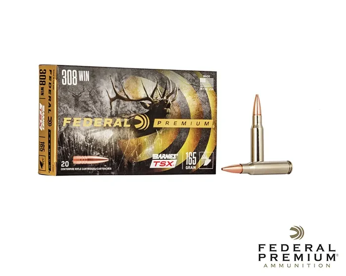 Federal Barnes .308 Win 165gr. TSX 200rds