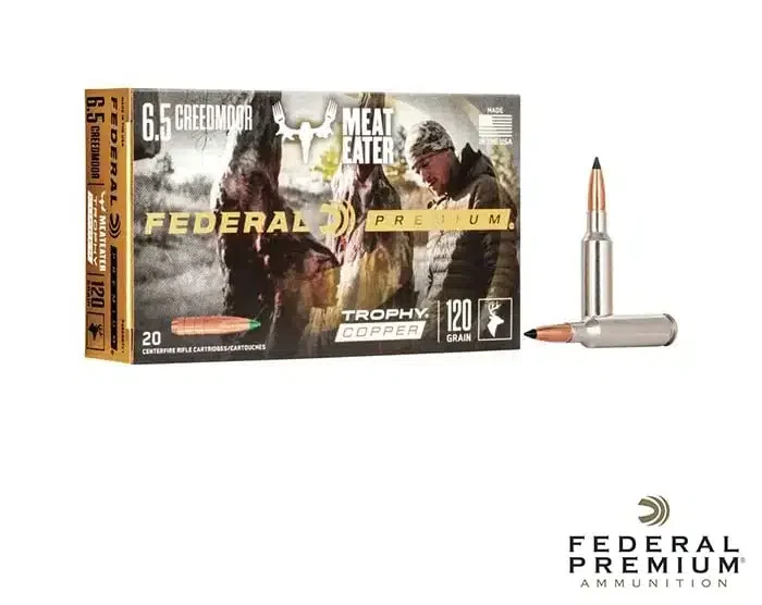 Federal Premium 6.5 Creedmoor 120gr. Trophy Copper (20rds & 200rds)