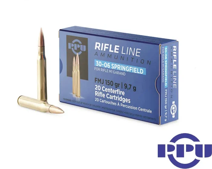 PPU .30-06 Springfield M1 Garand 150gr. FMJ 20rds