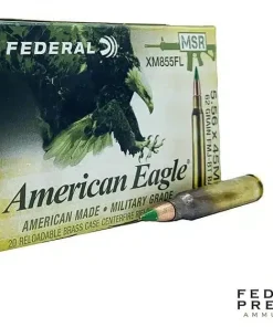 Federal 5.56 NATO 62gr. FMJ-BT (20rds & 500rds)