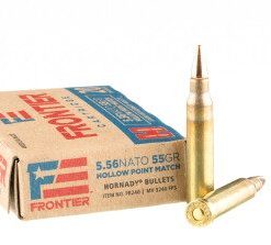 Hornady Frontier 5.56x45 55gr HP Match (20rds & 500rds)