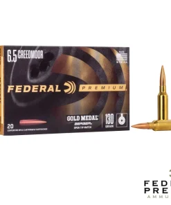 Federal Gold Medal 6.5 Creedmoor 130gr. Hybrid Open Tip Match (20rds & 200rds)