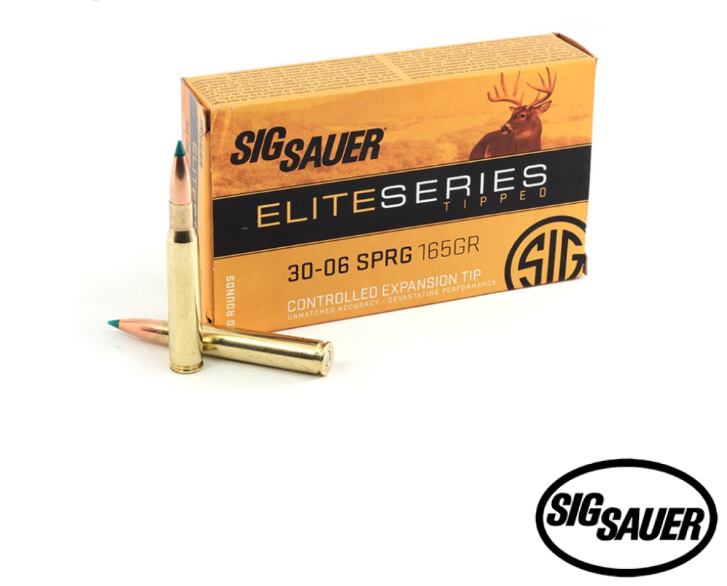 Sig Sauer Elite Hunter Tipped 30-06 Springfield 165gr (20rds & 200rds)