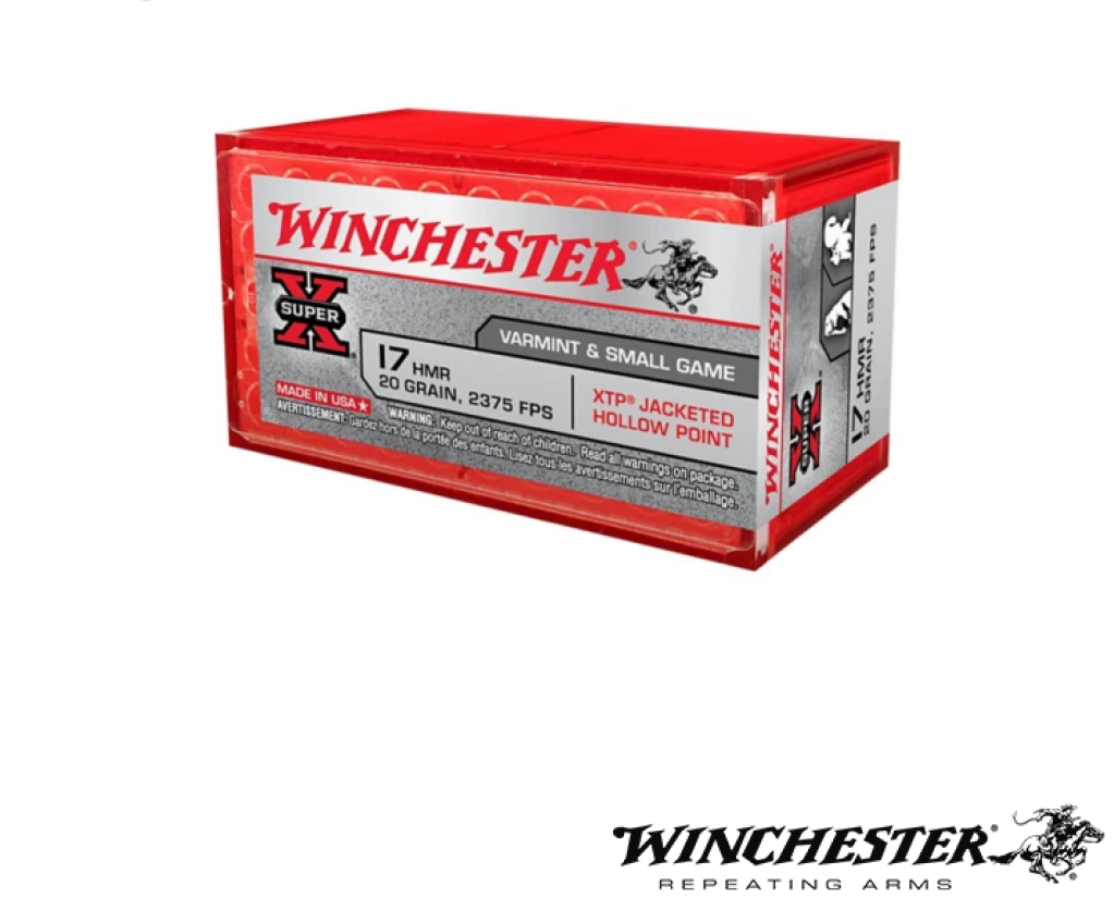 Winchester Super-X 17 HMR 20gr HP (50rds & 1000rds)
