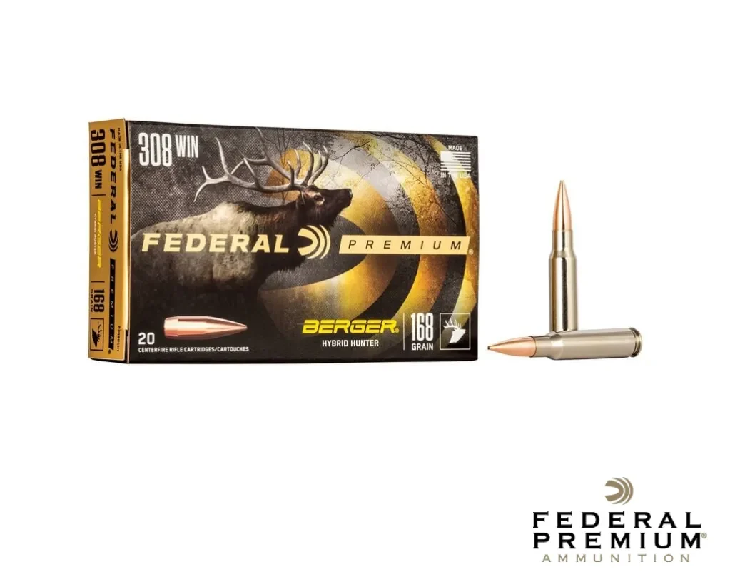 Federal Berger Hybrid Hunter .308 Win 168gr. Berger 20rds