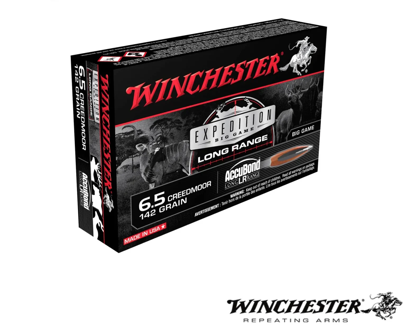 Winchester Expedition Big Game Long Range 6.5 Creedmoor 142gr. PT (20rds & 200rds)
